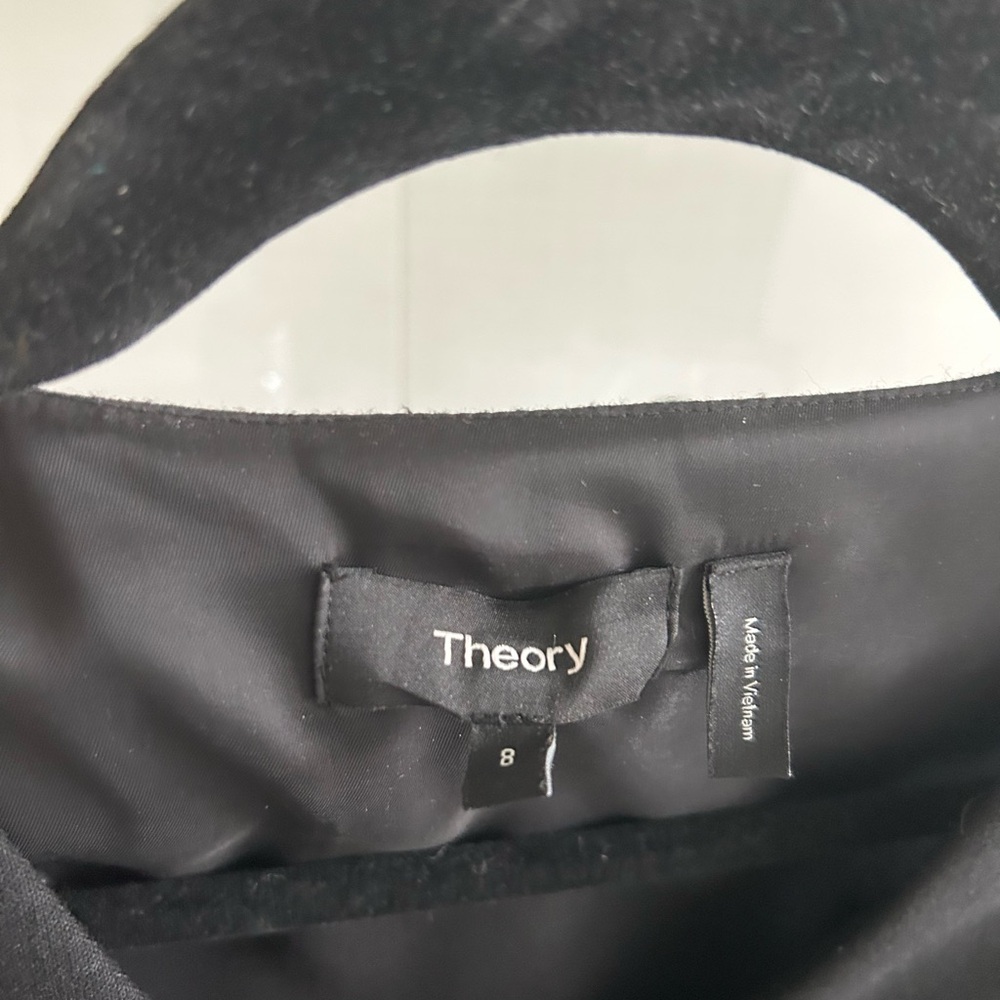 Theory Black and White Checkered Mini Dress - Picture 2 of 11